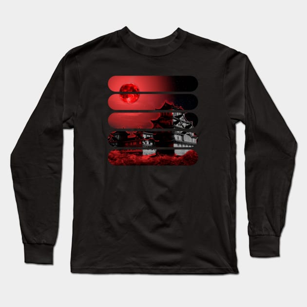 Himeji Castle Long Sleeve T-Shirt by Creativity Plume 